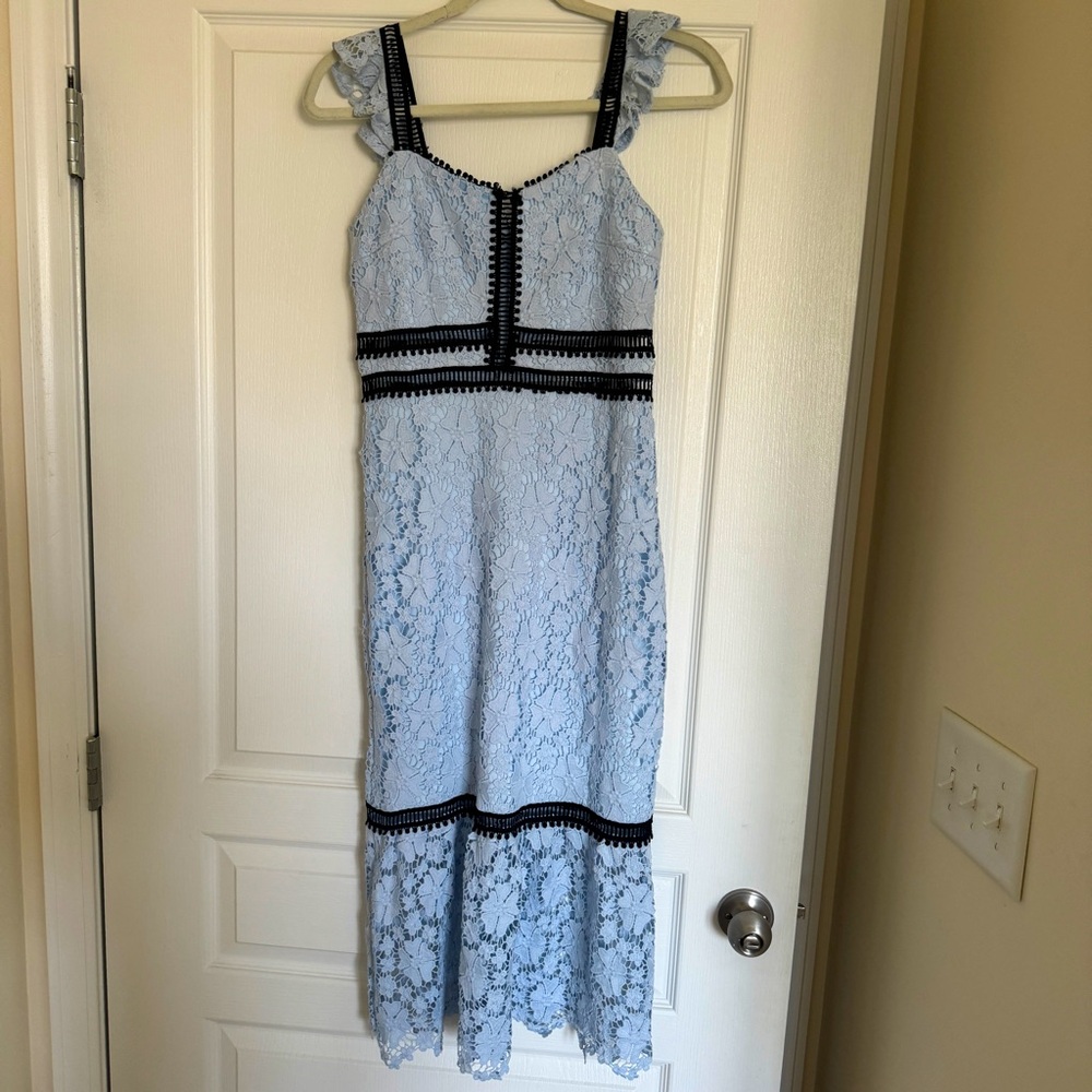 Lace Midi Dress 💙🩵 (Monkee’s Boutique)